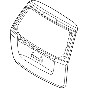 Kia 737004D200 Panel Assembly-Tail Gate