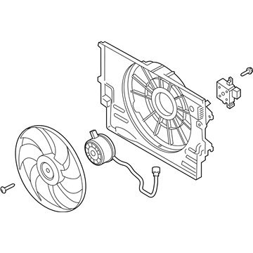 Kia Soul Fan Shroud - 25380J3280