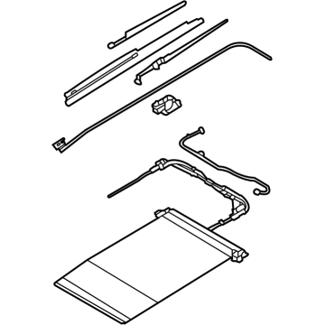 Kia 81650P1000WK MECHANISM ASSY-PANOR