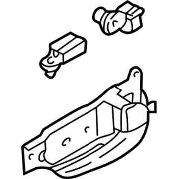 Kia 0K53A59330CY Door Inside Handle Assembly, Left