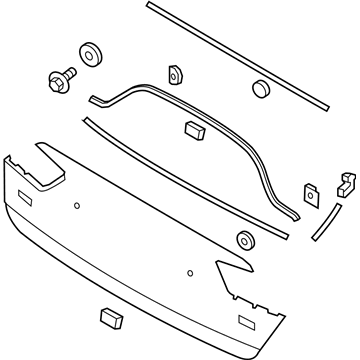 Kia 87370D5060 Moulding Assembly-Back Panel