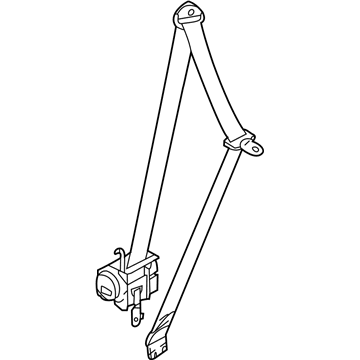 Kia 888202T510UP Front Seat Belt Assembly Right