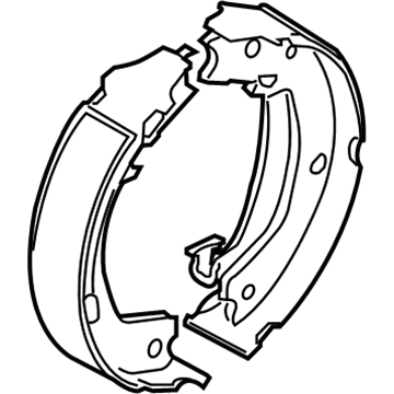 2008 Kia Amanti Brake Shoe Set - 583503FA01