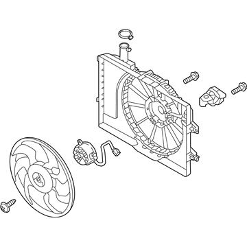 Kia Forte Radiator fan - 25380M6000