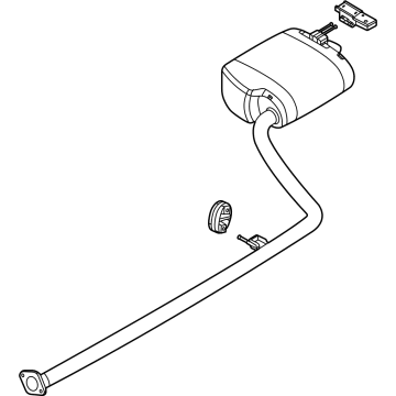 Kia 28710L3850 MUFFLER Assembly-Rear,LH