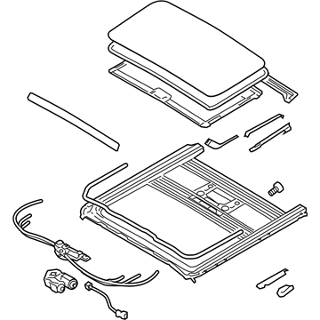 Kia 816002J000J7 Sliding Sunroof Assembly