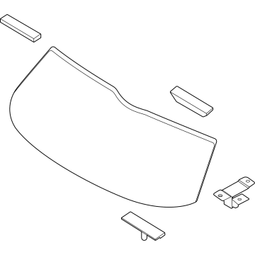 Kia 87110P2101 GLASS ASSY-TAIL GATE