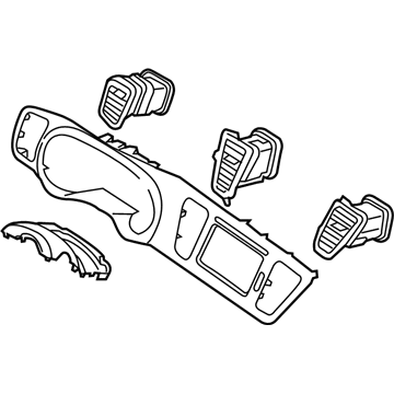 Kia 84740A9AB0CA Panel Assembly-Center Facia