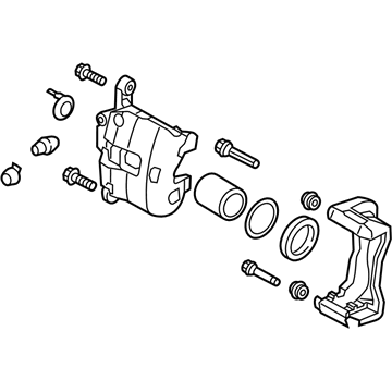 Kia 58190D3A10 Front Brake Caliper, Right