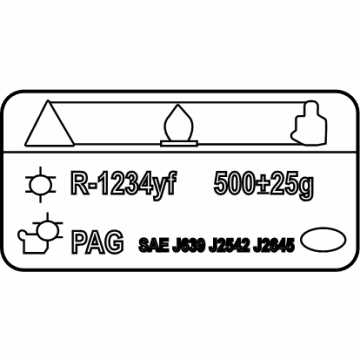 Kia 97699AT050 LABEL-REFRIGERANT