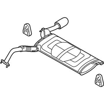 2017 Kia Forte Muffler - 28710A7770