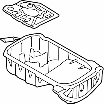 2002 Kia Spectra Oil Pan - 215102Y010