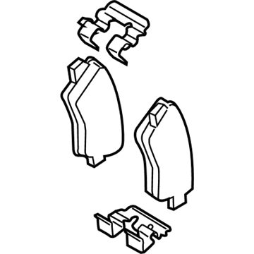 Kia 58302J3A40 Pad Kit-Rear Disc Br