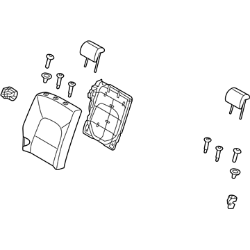 Kia 894001W640BGX Back Assembly-Rear Seat RH