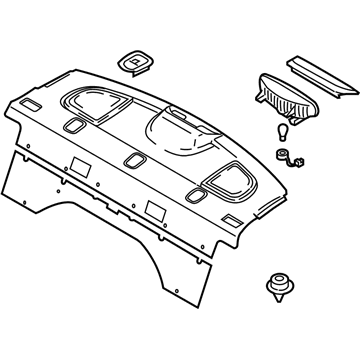 Kia 856102F452VA Trim Assembly-Package Tray