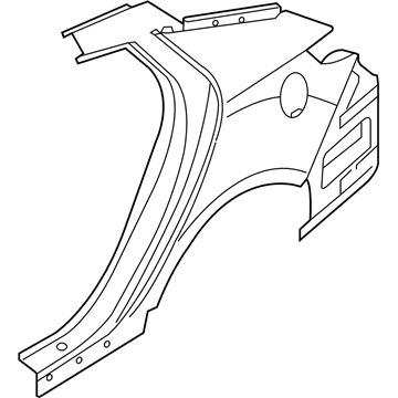 Kia 715034CC00 Panel Assembly-Quarter Outer