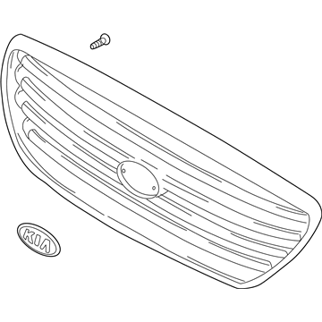 Kia 0K53C50710 Front Radiator Grille Assembly