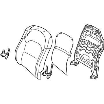 Kia 884003RBX0GXR Back Assembly-Front Seat Pa