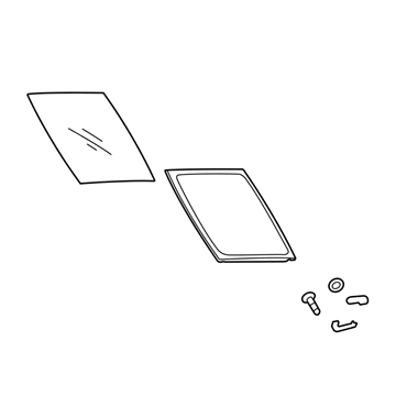 Kia 81630B2000 Front Panoramaroof Moving Glass Assembly