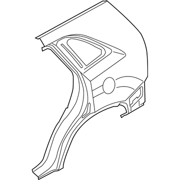 Kia 715031UC01 Panel Assembly-Quarter Outer