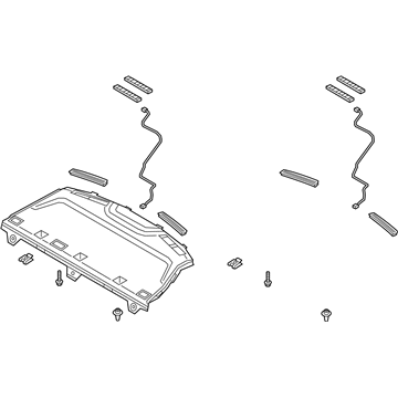 Kia 85610D4020BHH Trim Assembly-Package Tray