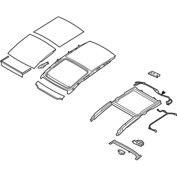 Kia 816003W025ED Sunroof Assembly