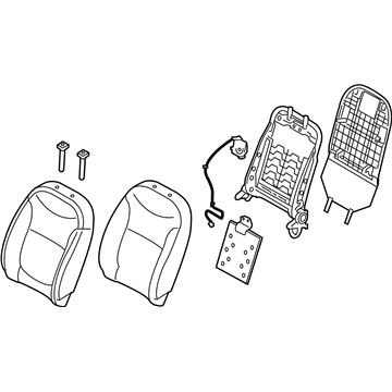 Kia 88300B2140KG1 Back Assembly-Front Seat Driver