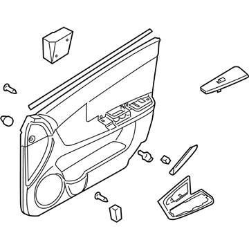 Kia 823041L660FAR Panel Complete-Front Door Trim