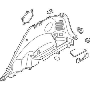 Kia 85730D9100WK Trim Assembly-Luggage Side