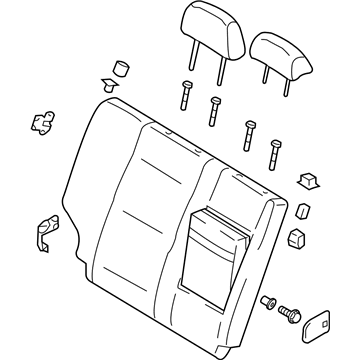 Kia 894003E010FC5 Back Assembly-Rear Seat,RH