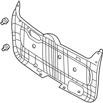 Kia 817504D000KS Panel Assembly-Tail Gate