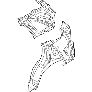 Kia 716021U710 Panel Assembly-Quarter Inner Complete