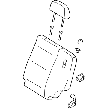 Kia 893003E010GW5 Back Assembly-Rear Seat,LH