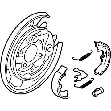 2006 Kia Sportage Parking Brake Shoe - 582502E000