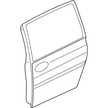 Kia 770034D030 Panel Assembly-Rear Door LH