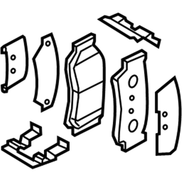 Kia 583021UA50 Pad Kit-Rear Disc Brake