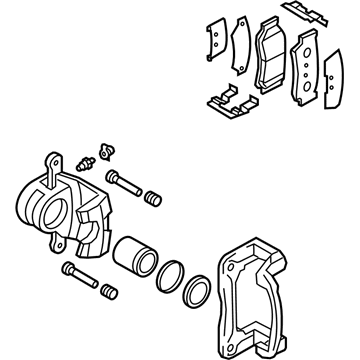 2013 Kia Sorento Brake Caliper Bracket - 582301U500