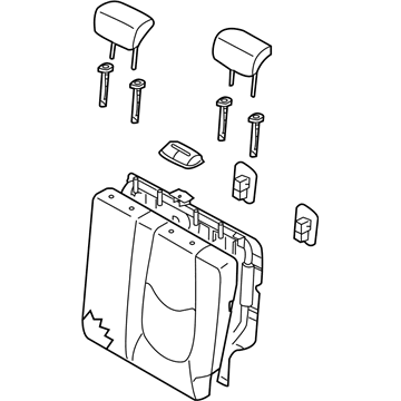 Kia 893002K120AML Back Assembly-Rear Seat LH