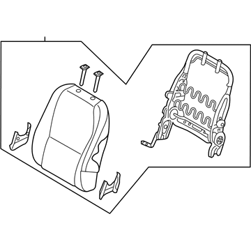 Kia 89300A9220DLF Back Assembly-2ND Seat,L