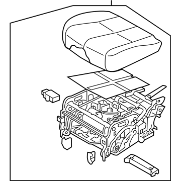 Kia 89100A9BE0D7K CUSHION ASSY-2ND SEA