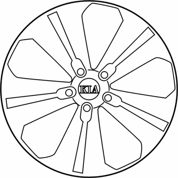 Kia 529103U210 Wheel Assembly-Aluminum