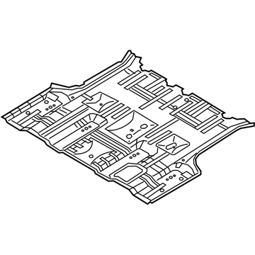 Kia 65512A9701 Panel Assembly-Rear Floor