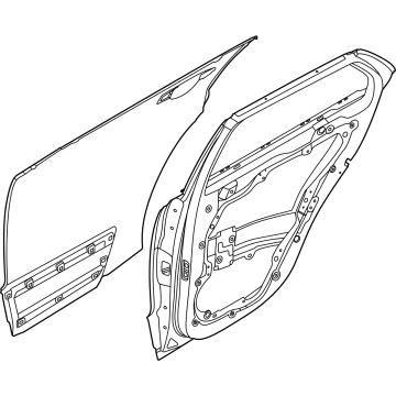 Kia 77004AT000 PANEL ASSY-REAR DOOR