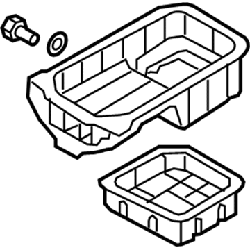 2009 Kia Spectra Oil Pan - 2152023700