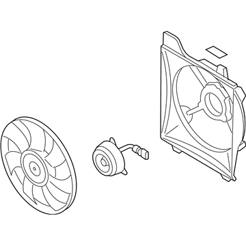 2007 Kia Rio A/C Condenser Fan - 253801G101