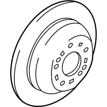 Kia 584112P000 Disc Assembly-Rear Brake