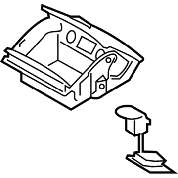 Kia 84680C5400AWI Tray Assembly-Floor Cons