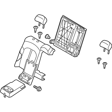 Kia 89400D5080AQS Back Assembly-Rear Seat RH