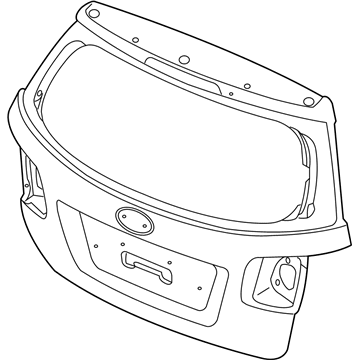 Kia 737001U000 Panel Assembly-Tail Gate