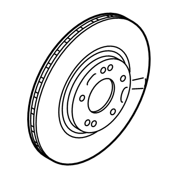 Kia 517123X000 Disc-Front Wheel Bra